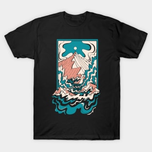 Waves to the mountains T-Shirt